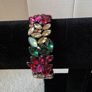 J. Crew Crystal Leaves Stretch Bracelet